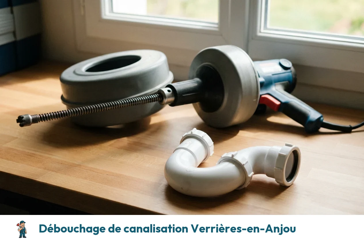 Débouchage de canalisation à Verrières-en-Anjou