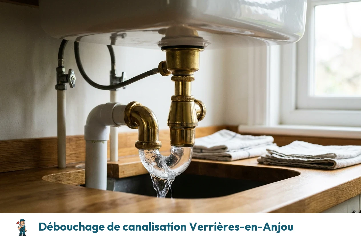 Débouchage de canalisation à Verrières-en-Anjou