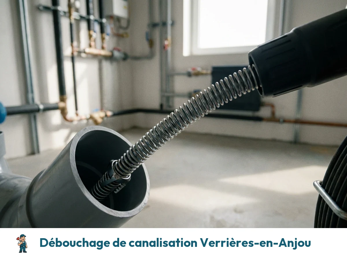 Débouchage de canalisation à Verrières-en-Anjou