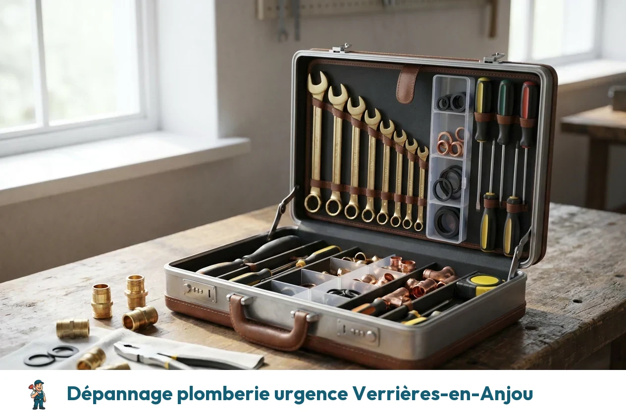 Dépannage plomberie urgence à Verrières-en-Anjou