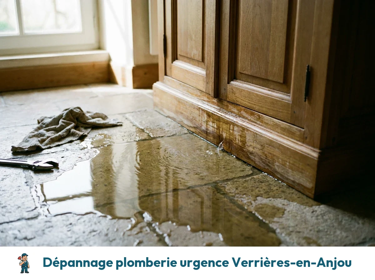 Dépannage plomberie urgence à Verrières-en-Anjou