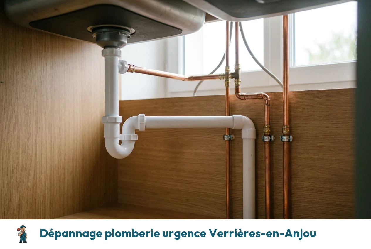 Dépannage plomberie urgence à Verrières-en-Anjou