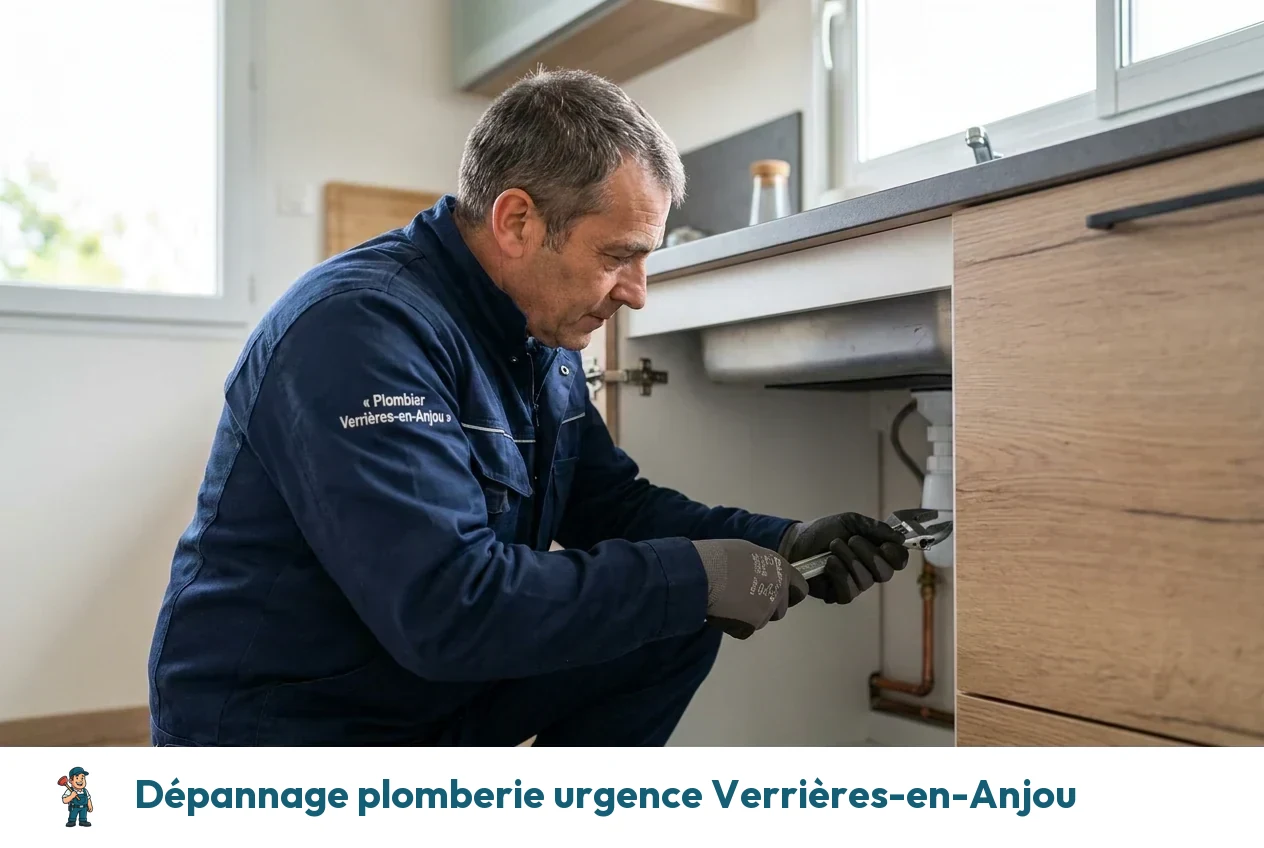 Dépannage plomberie urgence à Verrières-en-Anjou