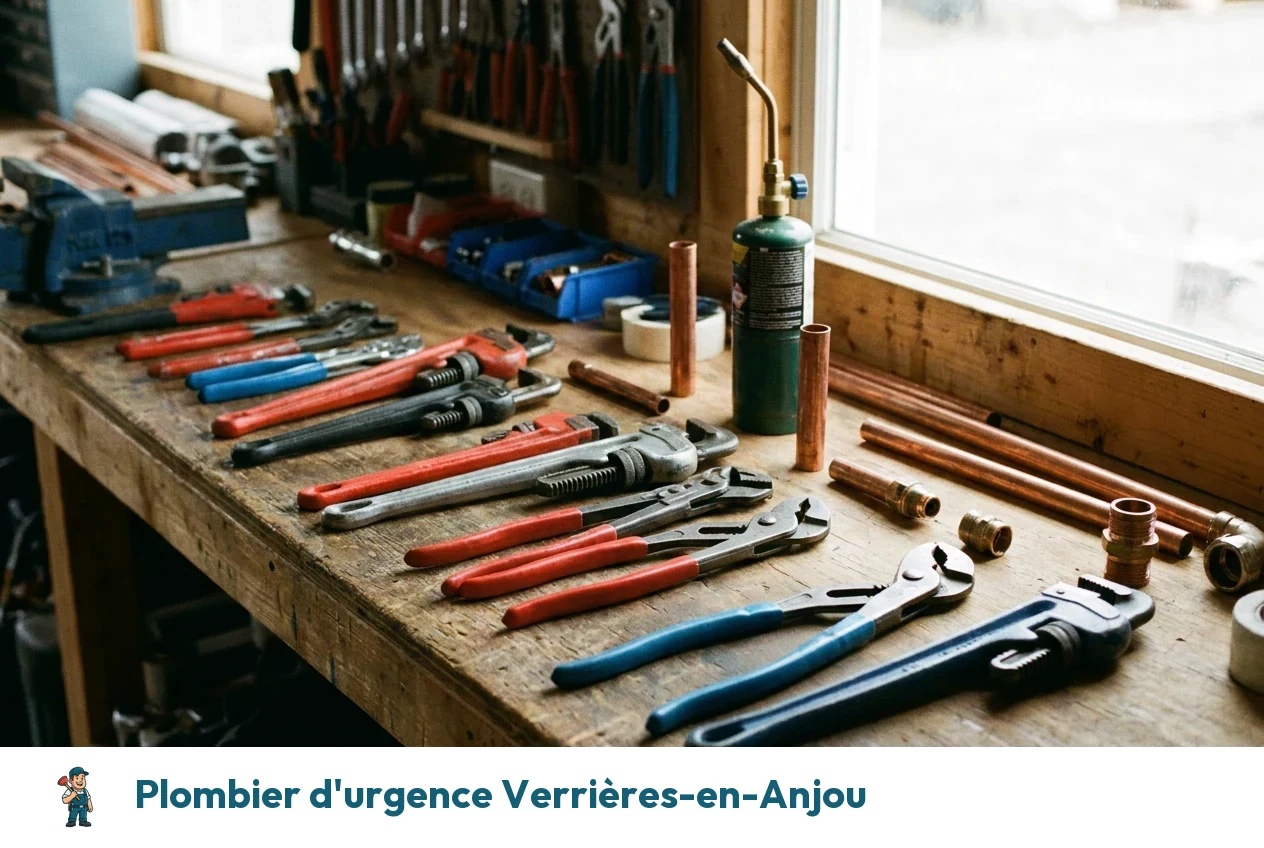 Plombier d'urgence à Verrières-en-Anjou
