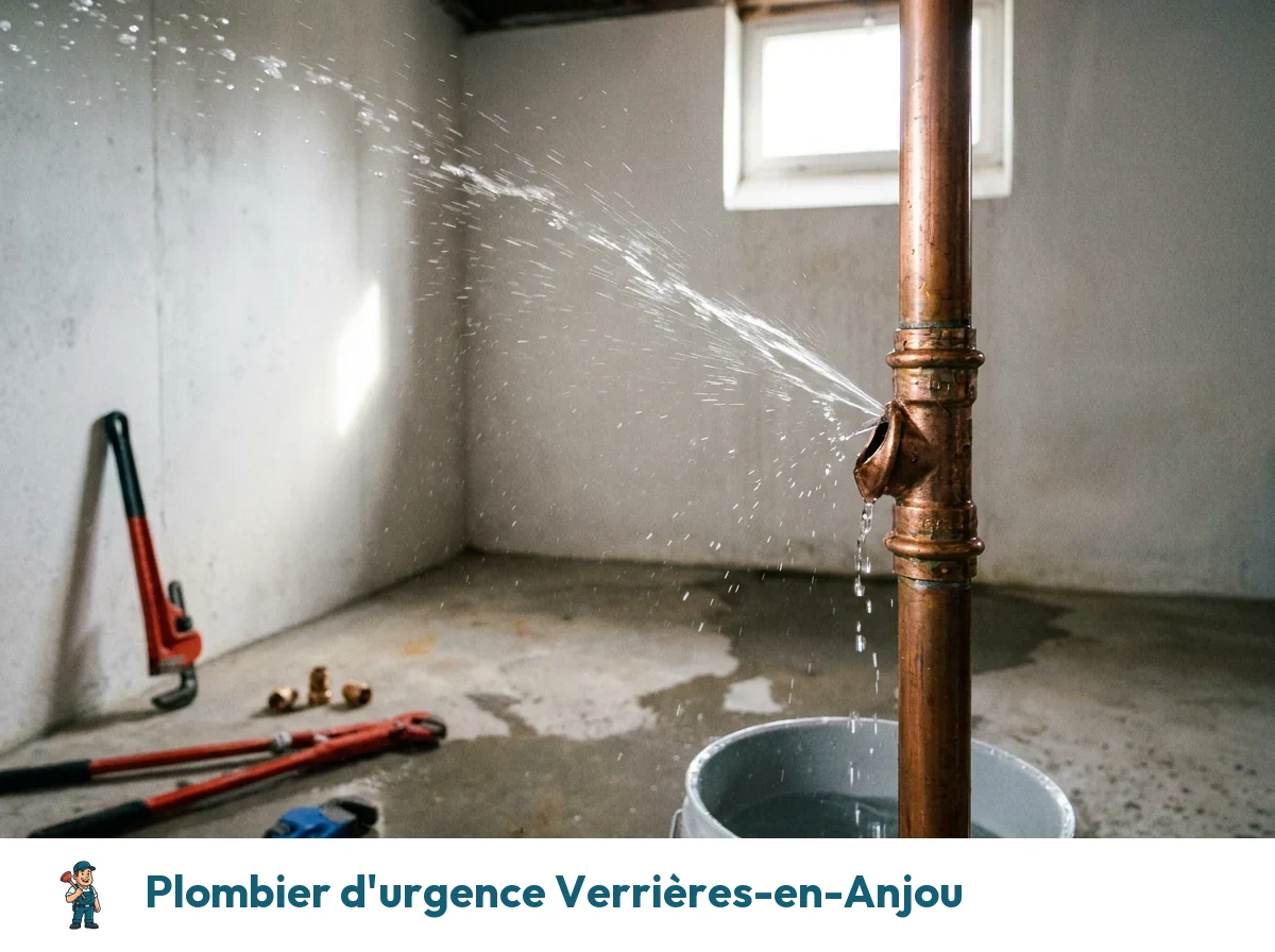 Plombier d'urgence à Verrières-en-Anjou