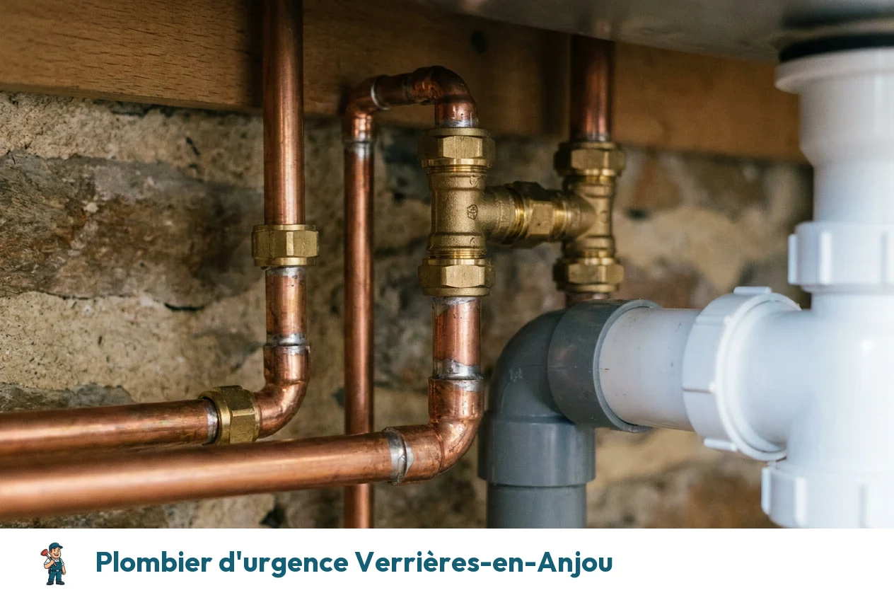 Plombier d'urgence à Verrières-en-Anjou