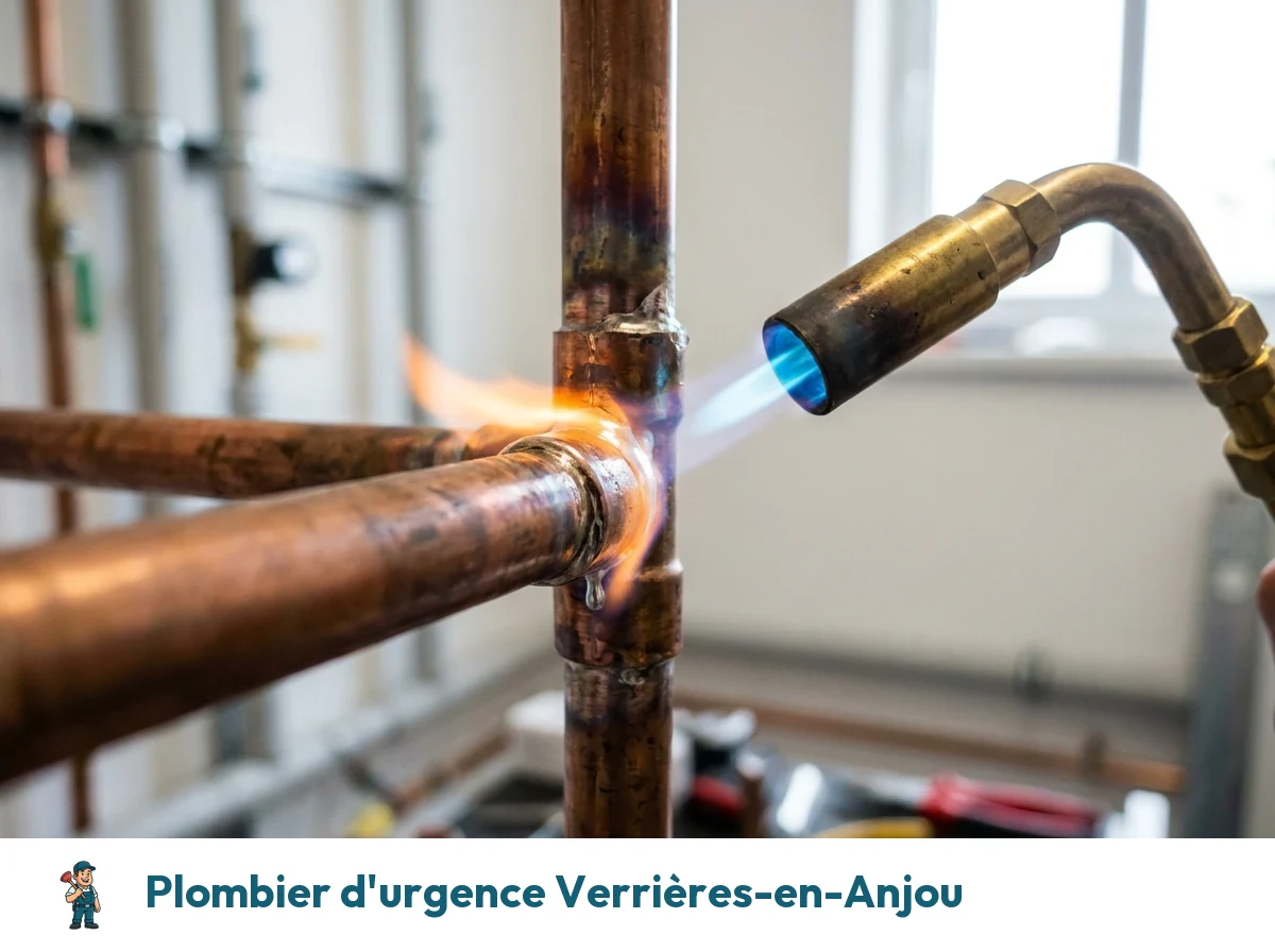 Plombier d'urgence à Verrières-en-Anjou