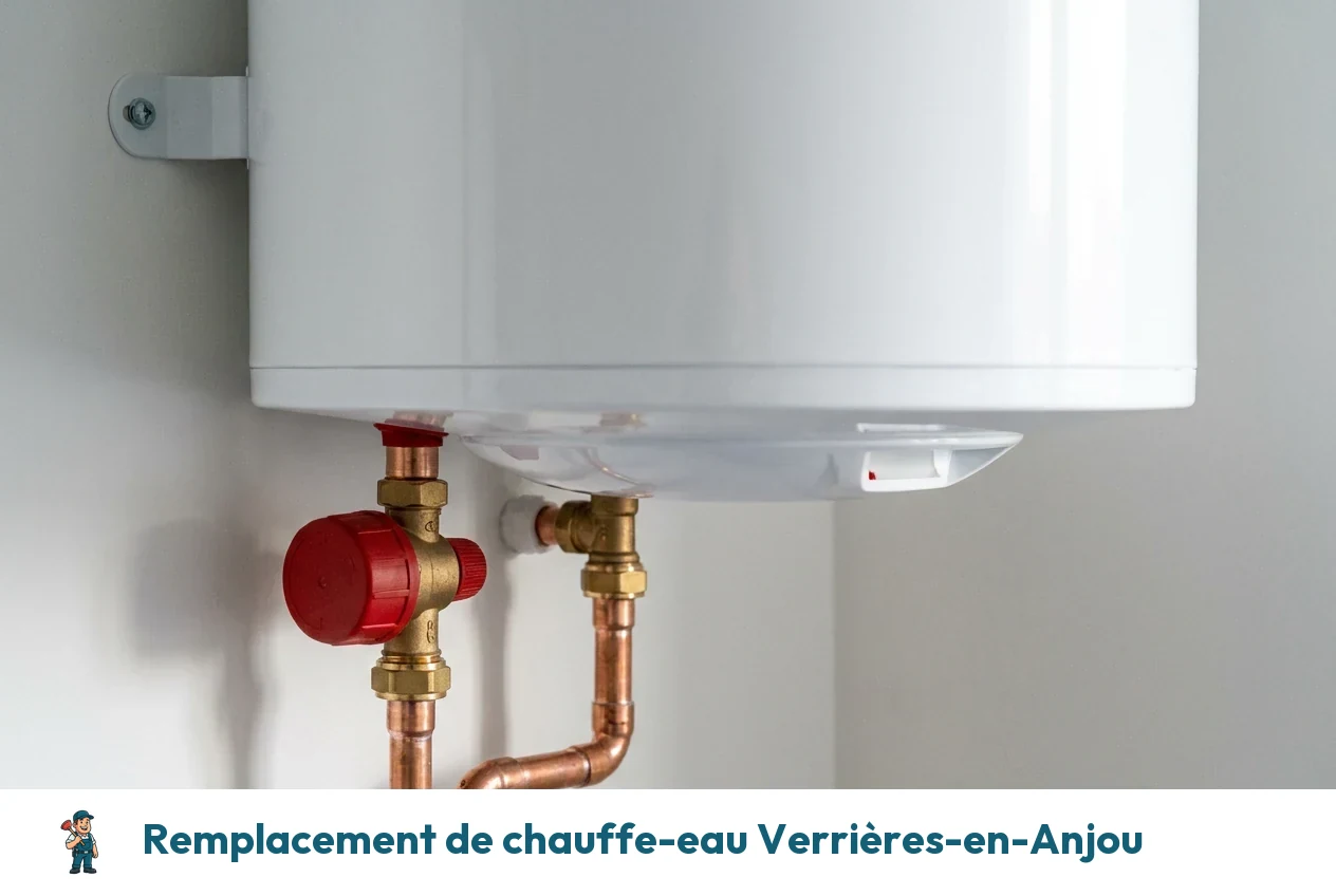 Remplacement de chauffe-eau à Verrières-en-Anjou
