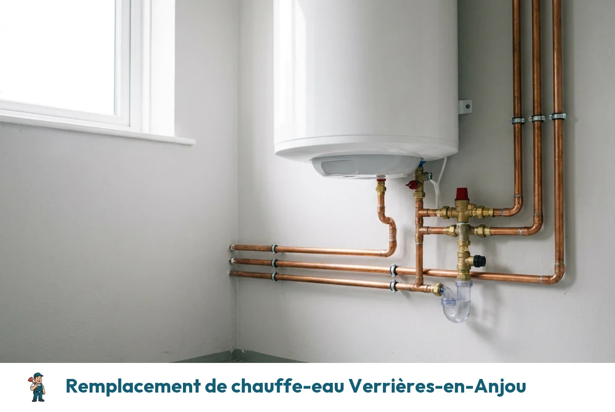 Remplacement de chauffe-eau à Verrières-en-Anjou