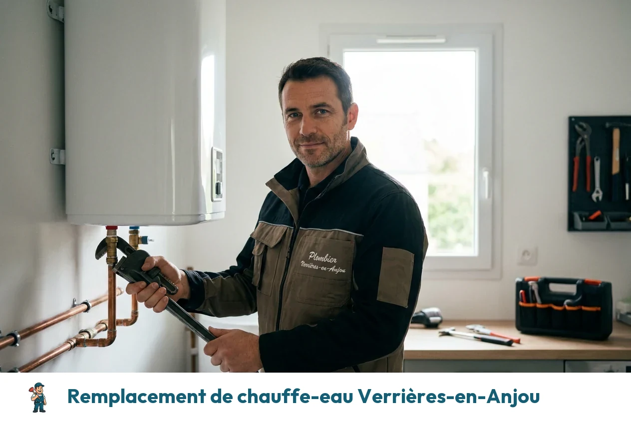 Remplacement de chauffe-eau à Verrières-en-Anjou