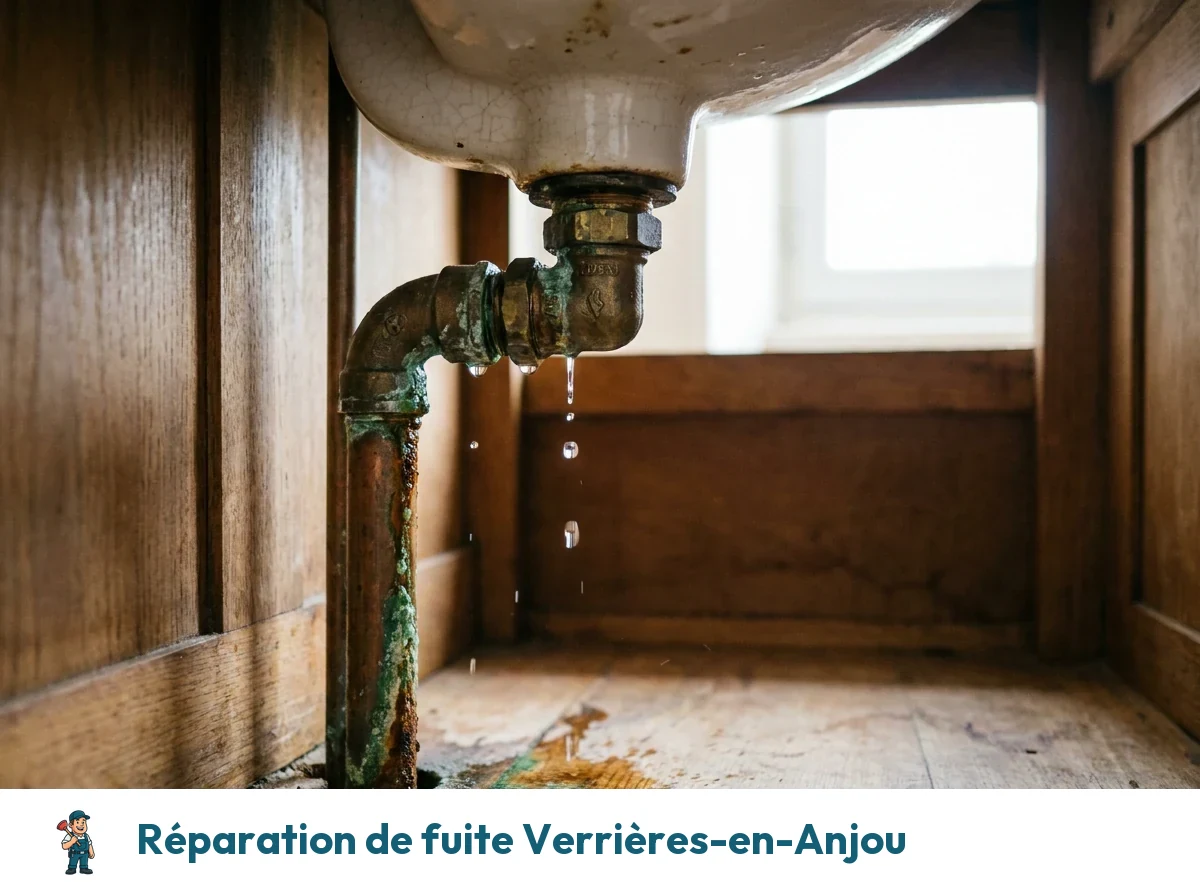 Réparation de fuite à Verrières-en-Anjou
