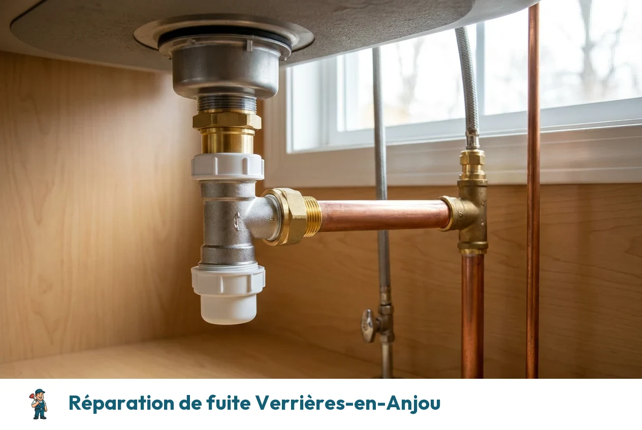 Réparation de fuite à Verrières-en-Anjou