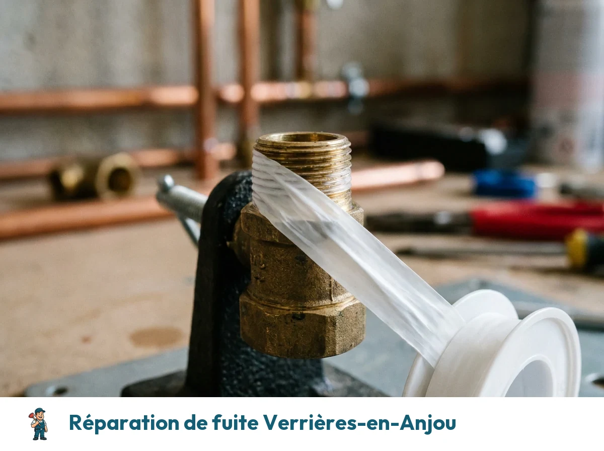 Réparation de fuite à Verrières-en-Anjou