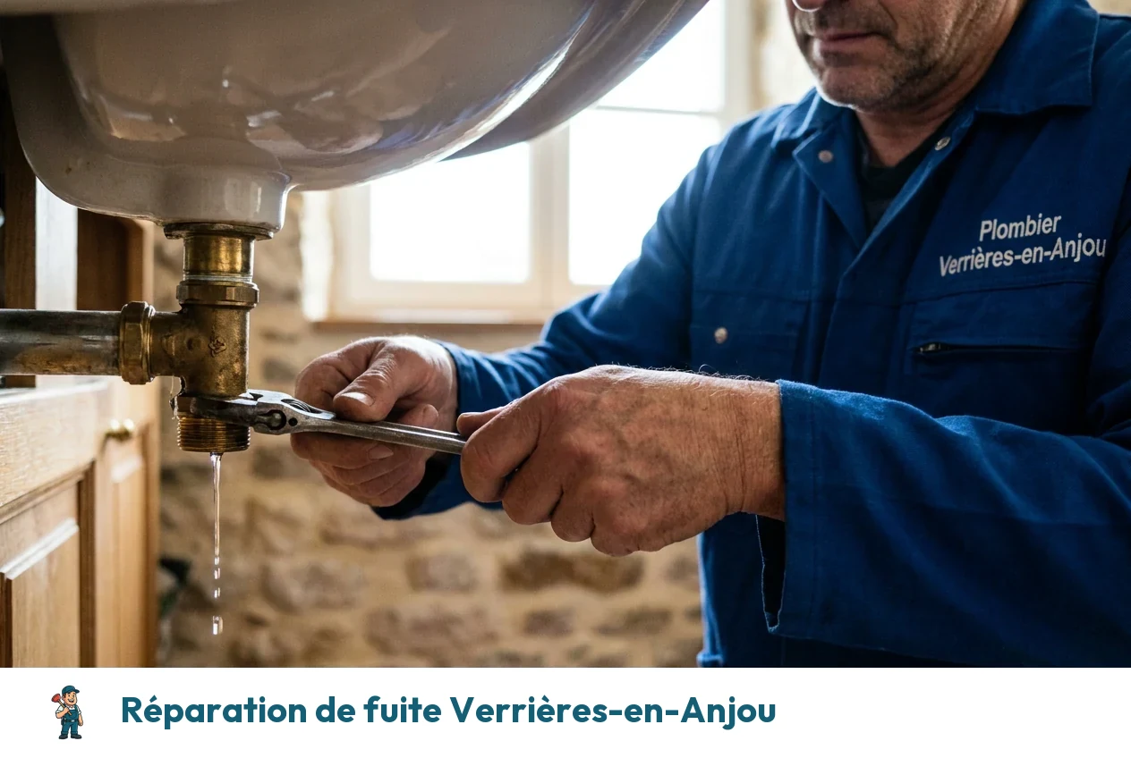 Réparation de fuite à Verrières-en-Anjou